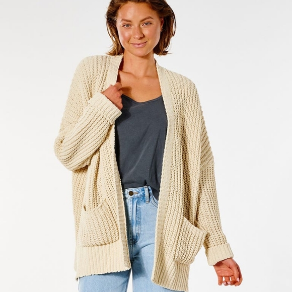 Rip Curl Sweaters - 💕NWT Rip Curl Safari Sun Cardi Medium  Oatmeal Supersoft